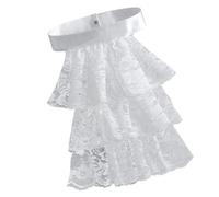 Chevnzev Collier Jabot En Dentelle Multi-usage Costume Victorien Vintage Accessoire De Cosplay Cou Décoratif Pour Les Artistes De Scène Collier Détachable