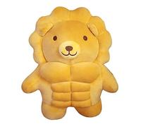 Chevnzev Ours musclé/lion/cochon Fournissent une peluche avec un joli cadeau design pour les bébés Accompagnement Poupées Jouet en peluche apaisant pour enfants