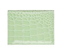 Chevnzev Portefeuille en polyuréthane compact et léger pour certificat, porte-cartes de crédit pour homme et femme, vert clair, Beauté de masse
