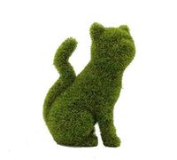 Chevnzev Simulation herbe verte flocage pour chiot figurines d'animaux artificiels nom nom balcon décoration jardin décoration