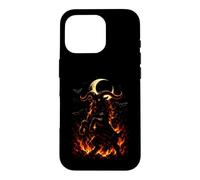 Chèvre Ardente Dark Fantasy Monstre Gothique Spooky Halloween Art Coque pour iPhone 16 Pro