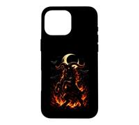Chèvre Ardente Dark Fantasy Monstre Gothique Spooky Halloween Art Coque pour iPhone 16 Pro Max