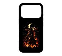 Chèvre Ardente Dark Fantasy Monstre Gothique Spooky Halloween Art Coque pour iPhone 17 Pro