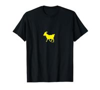 Chèvre bouc émissaire Jaune T-Shirt Graphique avec Valeur