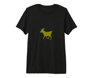 Chèvre bouc émissaire Olive T-Shirt Haut de Gamme