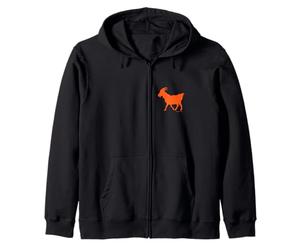 Chèvre bouc Orange Sweat à Capuche