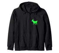 Chèvre bouc Vert Sweat à Capuche