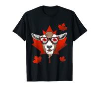 Chèvre canadienne, érable, feuille, drapeau canadien, amoureux des animaux de chèvre T-Shirt