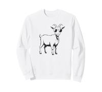 Chèvre Cool Portant des Lunettes de Soleil, Amant de chèvre Sweatshirt