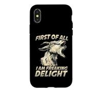 Chèvre Domestique Chèvre Alpine Chèvre naine Chèvre Mecker Coque pour iPhone X/XS