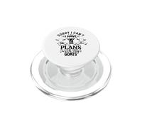 Chèvre drôle Désolée, Je ne Peux Pas Avoir de projets avec Mes chèvres PopSockets PopGrip pour MagSafe