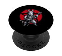 Chèvre Heavy Metal Guitare Rock Animal Lover PopSockets PopGrip Adhésif