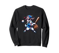 Chèvre Joueur De Baseball avec Gant Et Balle Sweatshirt