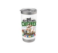 Chèvre Né Pour Traire Forcé Aller École Garçon Fille Cadeau Gobelet isotherme en acier inoxydable double paroi