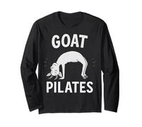 Chèvre Pilates Drôle Yoga Entraînement Instructeur Fitness Humour Manche Longue