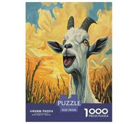 Chèvre Puzzle 1000 Pièces Educa Jouet en Bois Divertissement Créatif De l'art De La DécoRation Jeu Éduchatif Challenge Toy pour Adultes Et Enfants À Partir De 12 Ans 70x50cm/1000pcs