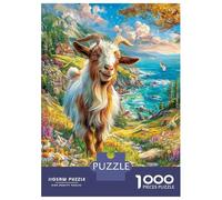 Chèvre Puzzle 1000 Pièces, Puzzles Difficiles, Adaptés Aux Adultes Et Aux Enfants, Jeu De Défi Intellectuel 70x50cm/1000pcs
