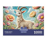 chèvre Puzzles 1000 Pièces Adultes Et Enfants Animal Classiques Cadeau Jeu De Créatif Jouets De Jeu Stimulants 70x50cm/1000pcs