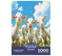 Chèvre Puzzles 1000 Pièces Cadeau Unique Jeu Éduchatif Défi Jouet À De Qualité Supérieure Peinture Art pour Adultes Et Enfants 70x50cm/1000pcs