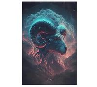 Chèvre Puzzles Adulte 1000 Pieces Cadeau Famille Puzzle Classique 3D EnfantsJouet en Bois Cadeau Unique （78×53cm）