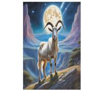 Chèvre Puzzles Adulte 1000 Pieces Cadeau Famille Puzzle Classique 3D EnfantsJouet en Bois Cadeau Unique （78×53cm）