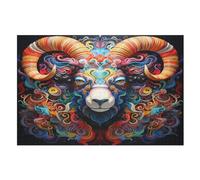 Chèvre Puzzles Adulte 1000 Pieces Cadeau Famille Puzzle Classique 3D EnfFourmisJouet en Bois Cadeau Unique （75×50cm）