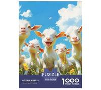 Chèvre Puzzles De 1000 Pièces pour Adultes Classiques Jeu D' Impossible, DécoRation D'intérieur 38x26cm/1000pcs
