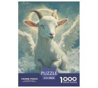 Chèvre Puzzles De 1000 Pieces pour Adultes Classiques Jeu D' Impossible, Idée Cadeau 38x26cm/1000pcs