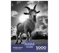 Chèvre Puzzles De 1000 Pièces pour Adultes Classiques Jeu D' Impossible, Le Cadeau Parfait 38x26cm/1000pcs