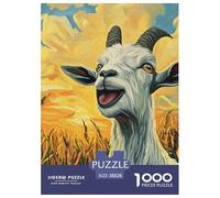 Chèvre Puzzles De 1000 Pièces pour Toute La Famille Classiques Jeu Éduchatif Défi Jouet, DécoRation D'intérieur 38x26cm/1000pcs