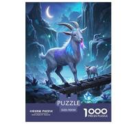 Chèvre Pygmée Puzzles De 1000 Pièces pour Toute La Famille Animaux Classiques Jeu D' Impossible, Décoration D'intérieur 70x50cm/1000pcs