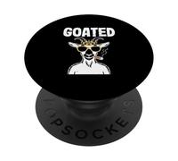 Chèvre Sarcastique avec Une Couronne Qui Dit chèvre PopSockets PopGrip Adhésif