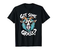 Chèvre Un peu d'herbe ? Jeu de mots amusant sur les animaux T-Shirt