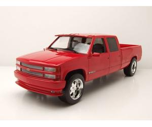 Chevrolet 3500 Équipage Cab Silverado Pick Up 1997 Rouge Modèle 1:18 Greenlight