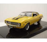 Chevrolet Camaro Yenko SYC 1969 Jaune Noir Modèle Réduit 1:43 Ixo Models