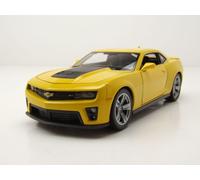 Chevrolet Camaro ZL1, Jaune/Mat Noir, 2012, Voiture Miniature, Miniature déjà montée, Welly 1:24