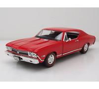 Chevrolet Chevelle Ss 396 1968 Maquette de Voiture Rouge 1:24 Welly