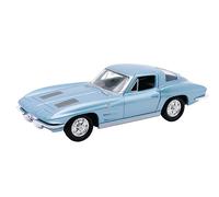 Chevrolet Corvette 1963 modèle de voiture en métal modèle de voiture jouet 94 (bleu clair métallisé)