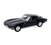 Chevrolet Corvette 1963 modèle de voiture en métal modèle de voiture jouet 94 (noir)