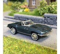 Chevrolet Corvette C2, cabriolet, bleu glacier, 1962 - BREKINA 18027 - HO 1/87