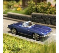 Chevrolet Corvette C2, cabriolet, bleu métallisé, 1962 - BREKINA 18028 - HO 1/87