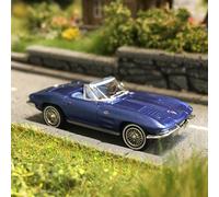 Chevrolet Corvette C2, cabriolet, bleu métallisé, 1962 - BREKINA 18028 - HO 1/87