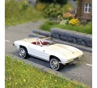Chevrolet Corvette C2, cabriolet ouvert, blanc, 1963 - BREKINA 18031 - HO 1/87