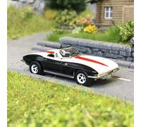 1962 Chevrolet Corvette C2 Cabrio Racing Blanc/Noir 1:87 (H0) Brekina 18029