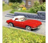 Chevrolet Corvette C2, cabriolet, rouge, 1962 - BREKINA 18026 - HO 1/87