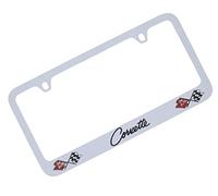 Chevrolet Corvette C2 en métal chromé support de cadre de plaque d'immatriculation