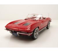 Chevrolet Corvette C2 Sting Ray Convertible 1963 Rouge Modèle Auto 1:18 Norev
