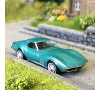 Chevrolet Corvette C3, coupé, vert métal, 1967 - BREKINA 19989 - HO 1/87