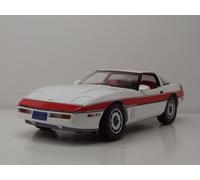 Greenlight Collectibles - Voiture miniature Chevrolet Corvette C4 Coupé A‑Team 1/18 Blanc/Rouge