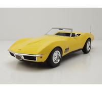 Norev Voiture miniature Chevrolet Corvette Convertible Daytona Yellow Échelle 1/18